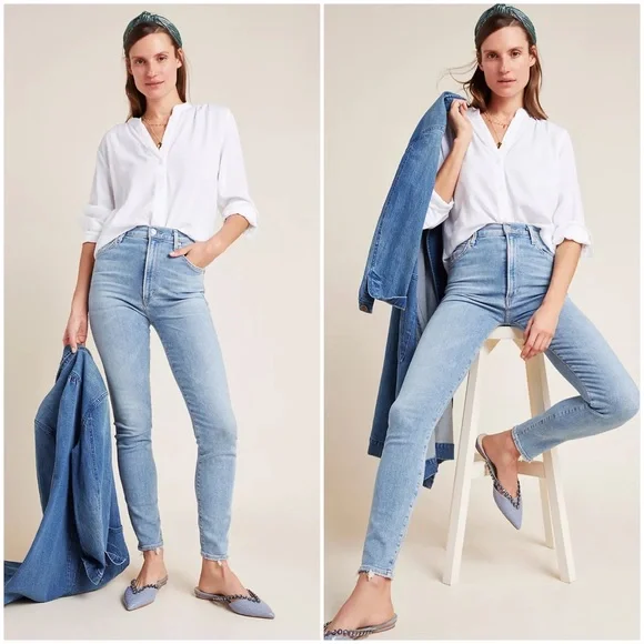 CITIZENS OF HUMANITY Chrissy Sculpt High Rise Skinny Jeans - Islands - Picture 2 of 7